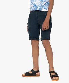 GEMO Bermuda garçon multi-poches – American People Bleu