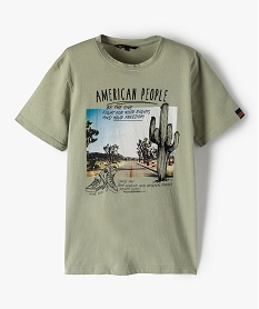 tee-shirt garcon imprime cactus - american people vertB815401_2