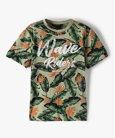 tee-shirt garcon imprime jungle - american people vertB815601_2