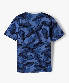 tee-shirt garcon imprime jungle - american people bleuB815701_4
