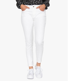 jean femme coupe slim longueur 78eme blancB817601_1