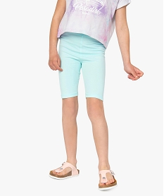 GEMO Short fille en maille extensible façon leggings Bleu