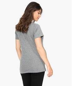 tee-shirt de grossesse a manches courtes et imprime fantaisie gris t-shirts manches courtesB821301_3