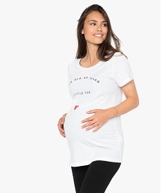 SANS GENRE OR ROSE TEE-SHIRT BLANC