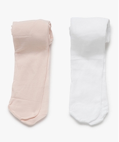 GEMO Collants bébé fille semi-opaque (lot de 2) rose vif