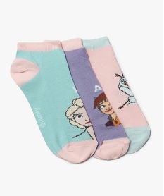 GEMO Chaussettes fille La Reine des Neiges (lot de 3) - Disney Multicolore