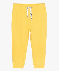 GEMO Pantalon de jogging bébé uni jaune vif