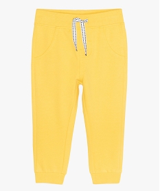 GEMO Pantalon de jogging bébé uni Jaune