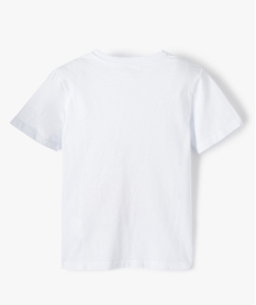 tee-shirt garcon avec motif plage blancB840501_3