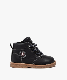 boots bebe garcon a lacets et zip – lulucastagnette bleu bottes et chaussures montantesB855201_1