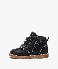 boots bebe garcon a lacets et zip – lulucastagnette bleu bottes et chaussures montantesB855201_3