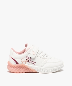 GEMO Baskets fille bicolores blanc standard