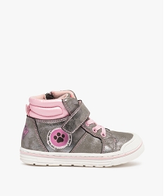 GEMO Baskets fille semi-montantes à scratch – Pat Patrouille Noir