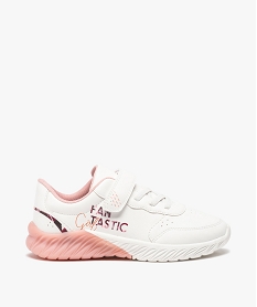 GEMO Baskets fille bicolores blanc standard