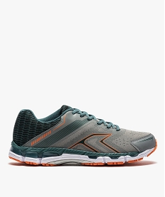 GEMO Baskets homme running extra légères dessus mesh gris standard