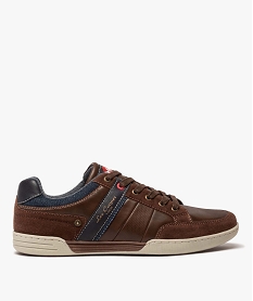 GEMO Tennis homme multi-matières à lacets - Lee Cooper Brun