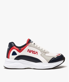 GEMO Baskets homme colorées à lacets - Nasa Multicolore