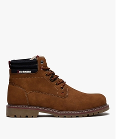 GEMO Boots homme à col rembourré et semelle crantée  - Redskins Orange