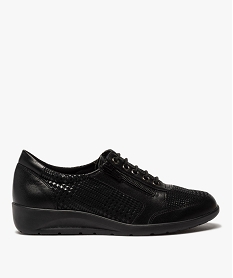 BLOUSON NOIR CHAUSSURE PLAT NOIR