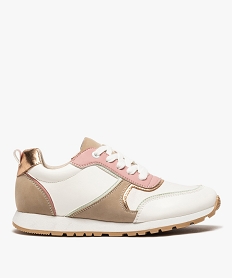 GEMO Tennis femme multi-matières à lacets blanc standard
