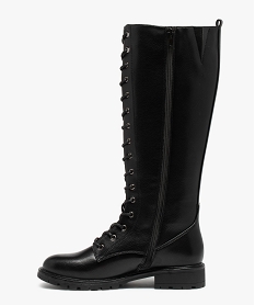 bottes femme unies style rangers a semelle crantee noir bottesB898801_3