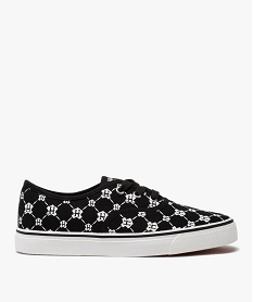 GEMO Tennis femme en toile skateshoes imprimées - Harry Potter noir standard