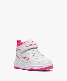baskets bebe fille montantes a scratch - airness vito blancB917701_2