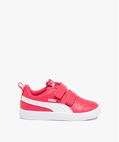 GEMO Tennis fille bicolores à scratch - Puma Courtflex Rose