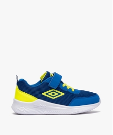 GEMO Chaussures de running garçon à lacets et scratch - Umbro bleu vif