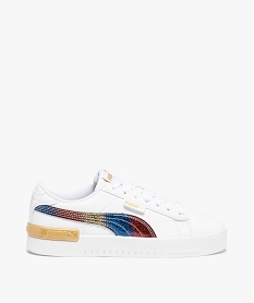 GEMO Baskets fille à bande irisée - Puma Jada Olympic blanc chine