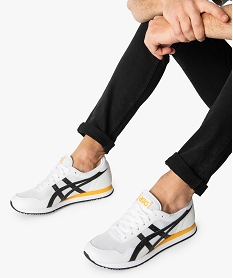 GEMO Baskets homme running - Asics Tiger Runner Blanc