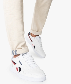 GEMO Baskets homme à lacets – Reebok Royal Techque Blanc