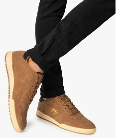 GEMO Baskets homme unies à lacets – Umbro Ipam marron chine