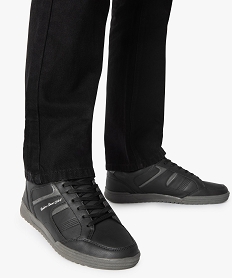 GEMO Baskets homme unies à lacets - Umbro noir vif