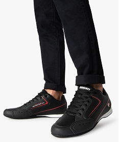GEMO Baskets homme bicolores style motard - Ducati noir vif