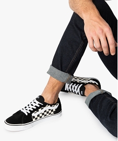 baskets homme skateshoes a damier - vans filmore checker noirB927701_1