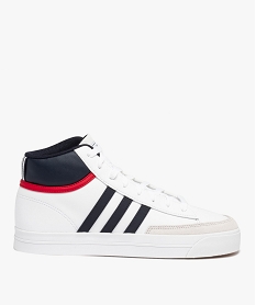 GEMO Baskets homme mid-cut à lacets – Adidas Retrovulc Blanc