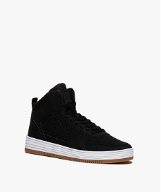 GEMO Baskets homme semi-montantes en suédine - Kappa Seattle Noir