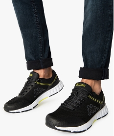 GEMO Baskets homme running en mesh - Kappa Faster Noir