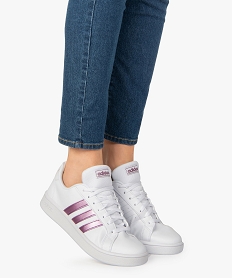 GEMO Baskets femme bicolores – Adidas Grand Court blanc chine