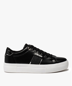 GEMO Tennis femme à détails vernis et semelle épaisse - Ellesse noir vif