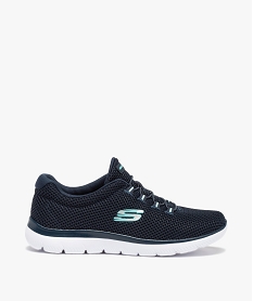 GEMO Baskets femme running en mesh - Skechers Summits Bleu