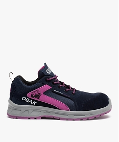 GEMO Chaussures de sécurité femme à lacets S1P - Obak Phobos Bleu