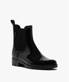 boots de pluie femme style chelsea unis - boatilus noirB935701_2