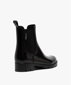 boots de pluie femme style chelsea unis - boatilus noirB935701_4