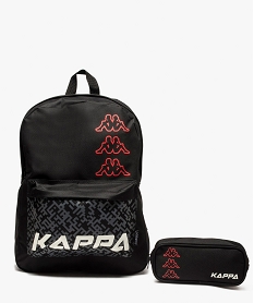 sac a dos garcon avec trousse assortie - kappa noir sacs et cartablesB937101_1