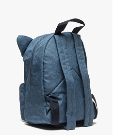 sac a dos garcon tete danimal avec pochette assortie bleuB937701_2