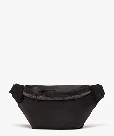 GEMO Sac banane homme en nylon Noir