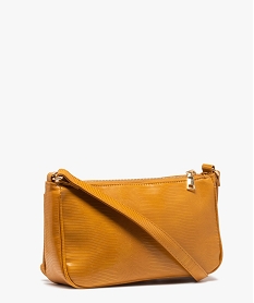 sac besace femme texture avec petit porte-monnaie jauneB943201_2