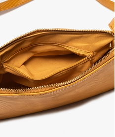 sac besace femme texture avec petit porte-monnaie jauneB943201_3